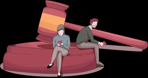 Legal service illustration - Unsaathi divorce support